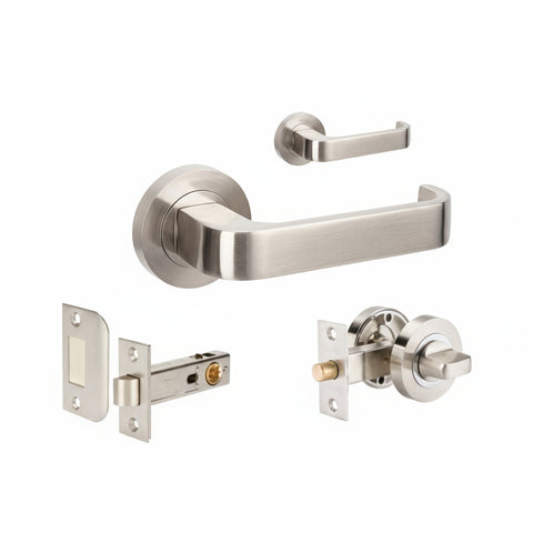 Zanda Streamline - Brushed Nickel & Satin Chrome - primehardware