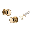 IVER Cambridge Door Knob On Round Rose Concealed Fix | Lever Set Only | 8 Finishes - lifestyle