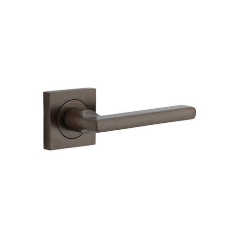 Iver Baltimore Door Lever on Square Rose | Lever Set Only | 7 Finishes - Signature Brass
