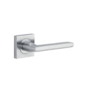 Iver Baltimore Door Lever on Square Rose | Lever Set Only | 7 Finishes - Brushed Chrome