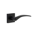 Iver Oxford Door Lever on Square Rose | Lever Set Only | 4 Finishes - Matt Black