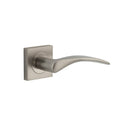 Iver Oxford Door Lever on Square Rose | Lever Set Only | 4 Finishes - Satin Nickel