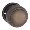 Tradco Large Milled Edged Mortice Door Knob on Round Rose - Customise ot your needs - primehardware