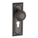 Tradco Edwardian Door Knob on Rectangular Backplate - Customise to your needs - primehardware