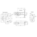IVER Osaka Door Lever Handle On Rectangular Backplate | Separate Privacy Kit | 6 Finishes