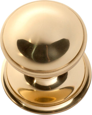 TRADCO 1306PB CENTRE DOOR KNOB POLISHED BRASS 85MM - primehardware