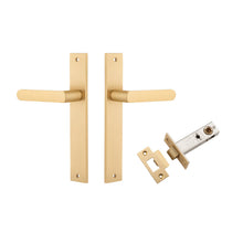 IVER Osaka Door Lever Handle On Rectangular Backplate | Passage Kit | 6 Finishes