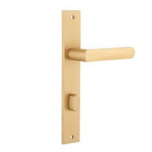 IVER Osaka Door Lever Handle On Rectangular Backplate | Privacy Lever Set Only | 6 Finishes