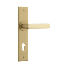 IVER Osaka Door Lever Handle On Chamfered Backplate | Entrance Lever Set Only | 6 Finishes