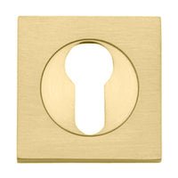 Iver Euro Escutcheon Square Concealed Fix Pair - primehardware