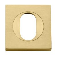 Iver Oval Escutcheon Square Concealed Fix Pair - primehardware