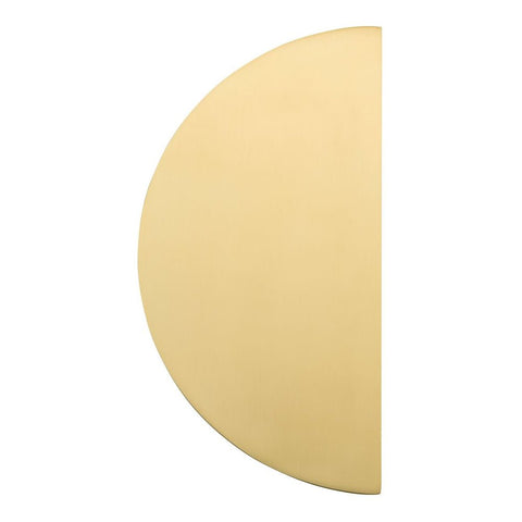 IVER Osaka Large Half Moon Cupboard Pull Handle - Brushed Gold PVD