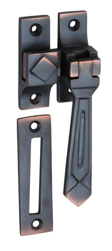 Tradco Deco Casement Fastener – Antique Copper