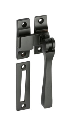 Tradco Square Casement Fastener – Matt Black