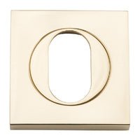 Iver Oval Escutcheon Square Concealed Fix Pair - primehardware