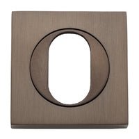 Iver Oval Escutcheon Square Concealed Fix Pair - primehardware
