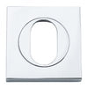 Iver Oval Escutcheon Square Concealed Fix Pair - primehardware