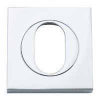 Iver Oval Escutcheon Square Concealed Fix Pair - primehardware