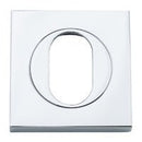 Iver Oval Escutcheon Square Concealed Fix Pair - primehardware