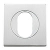Iver Oval Escutcheon Square Concealed Fix Pair - primehardware