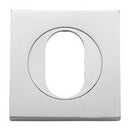 Iver Oval Escutcheon Square Concealed Fix Pair - primehardware