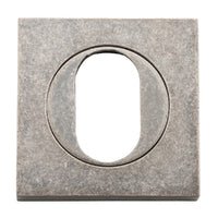 Iver Oval Escutcheon Square Concealed Fix Pair - primehardware