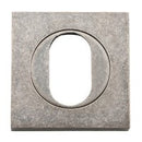 Iver Oval Escutcheon Square Concealed Fix Pair - primehardware