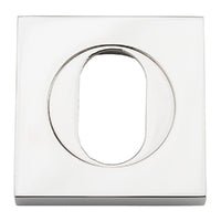 Iver Oval Escutcheon Square Concealed Fix Pair - primehardware