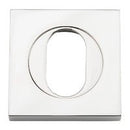 Iver Oval Escutcheon Square Concealed Fix Pair - primehardware