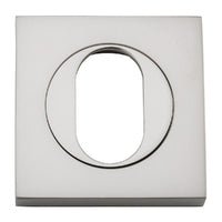 Iver Oval Escutcheon Square Concealed Fix Pair - primehardware