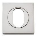 Iver Oval Escutcheon Square Concealed Fix Pair - primehardware