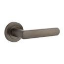 Iver Osaka Door Lever Handle On Round Rose - primehardware