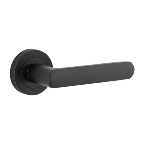 Iver Osaka Door Lever Handle On Round Rose - primehardware