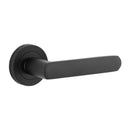 Iver Osaka Door Lever Handle On Round Rose - primehardware