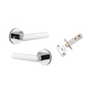 Iver Osaka Door Lever Handle On Round Rose - primehardware