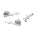Iver Osaka Door Lever Handle On Round Rose - primehardware