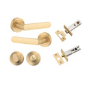 Iver Osaka Door Lever Handle On Round Rose - primehardware