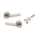 Iver Osaka Door Lever Handle On Round Rose - primehardware