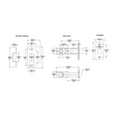 IVER Baltimore Return Lever On Square Rose | Inbuilt Privacy Kit | 7 Finishes