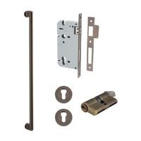 Iver Baltimore Pull Handle | 600mm Entrance Kit (Key/Key) - Signature Brass