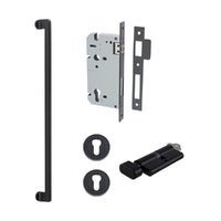 Iver Baltimore Pull Handle | 600mm Entrance Kit (Key/Thumb) - Matt Black
