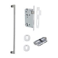 Iver Baltimore Pull Handle | 600mm Entrance Kit (Key/Key) - Brushed Chrome