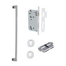 Iver Baltimore Pull Handle | 600mm Entrance Kit (Key/Key) - Brushed Chrome