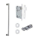 Iver Baltimore Pull Handle | 600mm Entrance Kit (Key/Thumb) - Brushed Chrome