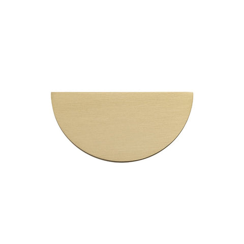 IVER Osaka Half Moon Drawer Cabinet Pull Handle - Brushed Gold PVD