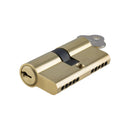 IVER Euro Cylinder Dual Function 5 Pin 65mm | 10 Finishes - Polished Brass