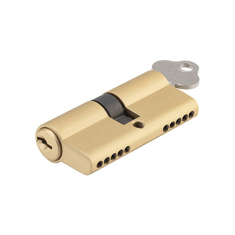 IVER Euro Cylinder Dual Function 5 Pin 65mm | 10 Finishes - Satin Brass