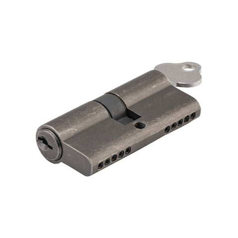 IVER Euro Cylinder Dual Function 5 Pin 65mm | 10 Finishes - Rumbled Nickel