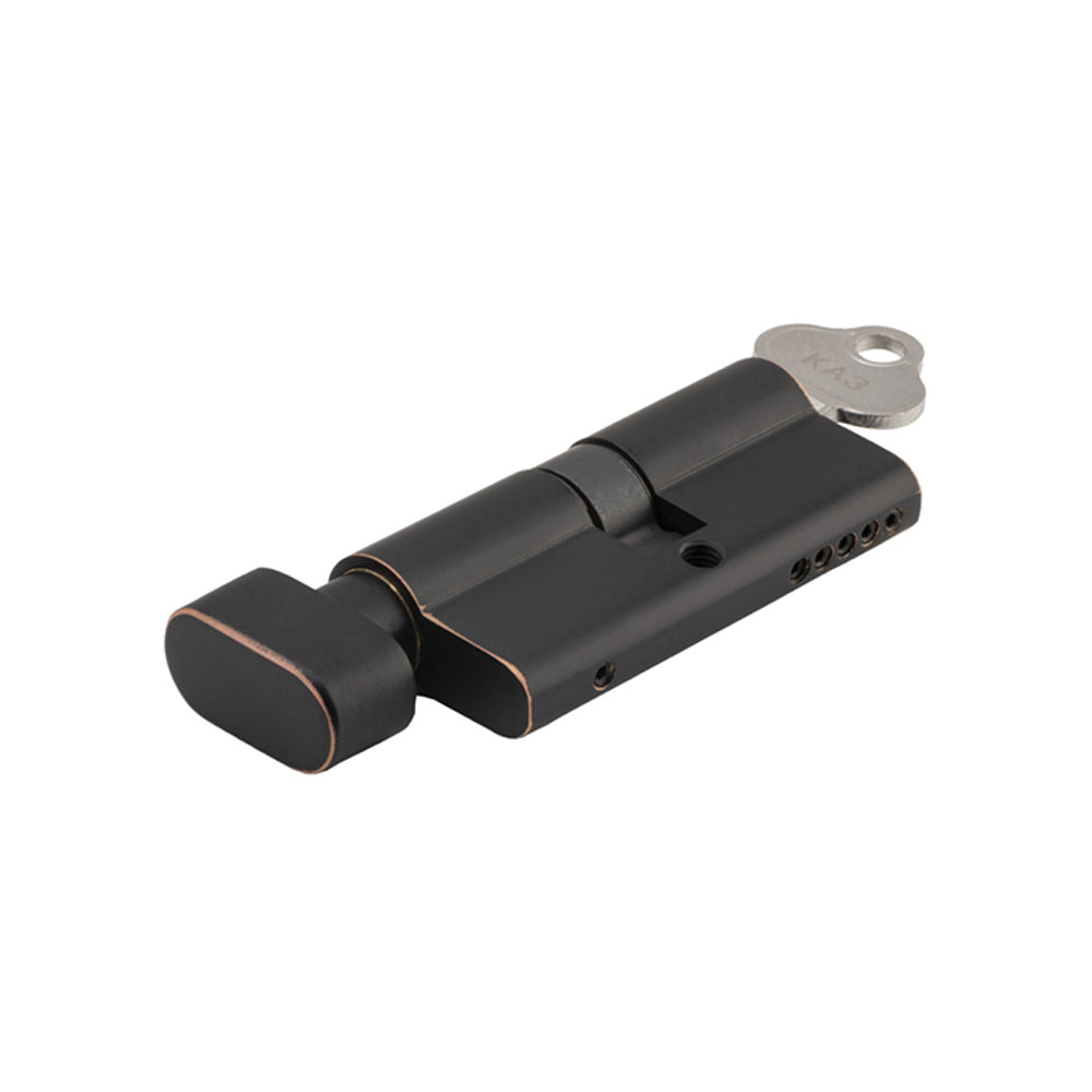 IVER Euro Cylinder Key/Thumb 5 Pin 65mm | 11 Finishes - Antique Copper