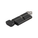 IVER Euro Cylinder Key/Thumb 5 Pin 65mm | 11 Finishes - Matt Black